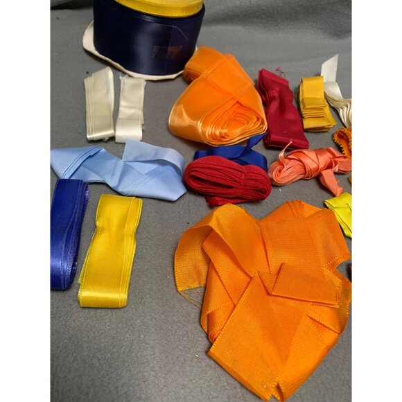 Mixed Assorted Craft Ribbon Collection - Satin & Grosgrain - Vibrant Colors - 10 - Picture 10 of 11